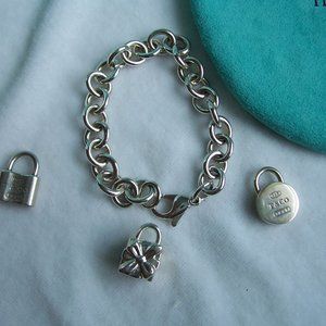 Tiffany & Co. Sterling Round Link Bracelet